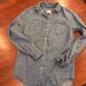 A New Day denim button down tunic